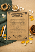 Sunflower Seeds Personalized Notepad