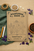 Wildflower Seeds Personalized Notepad