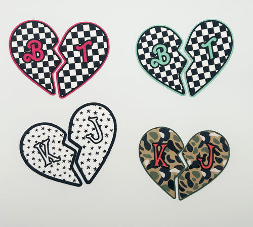 Personalized Best Friend Heart Stickers