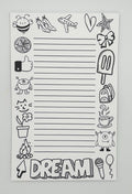 Doodle Art Lined Notepad