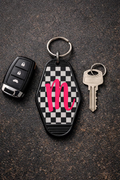 Personalized Initial Motel Keychain