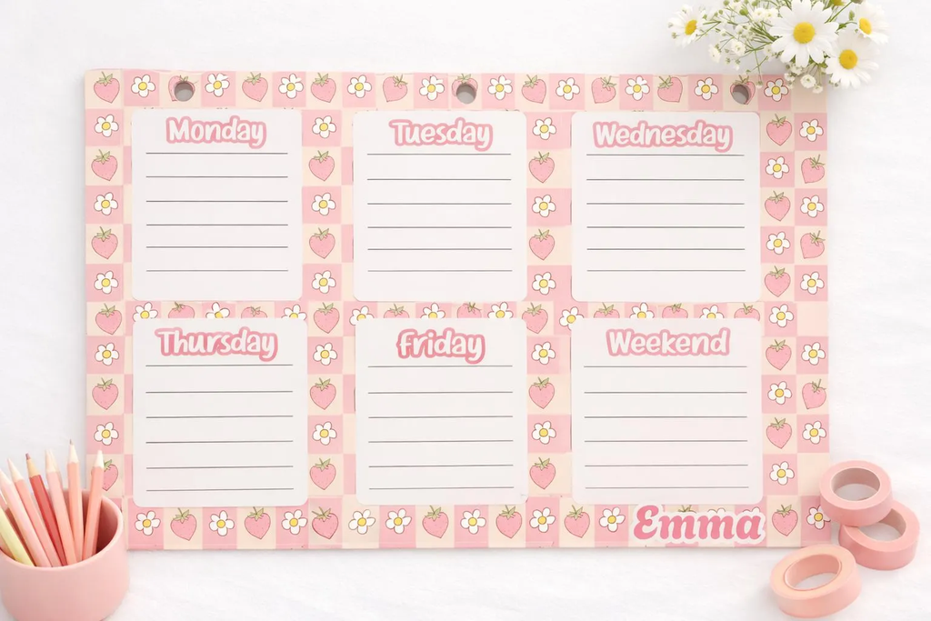 Personalized Weekly Planner Pad