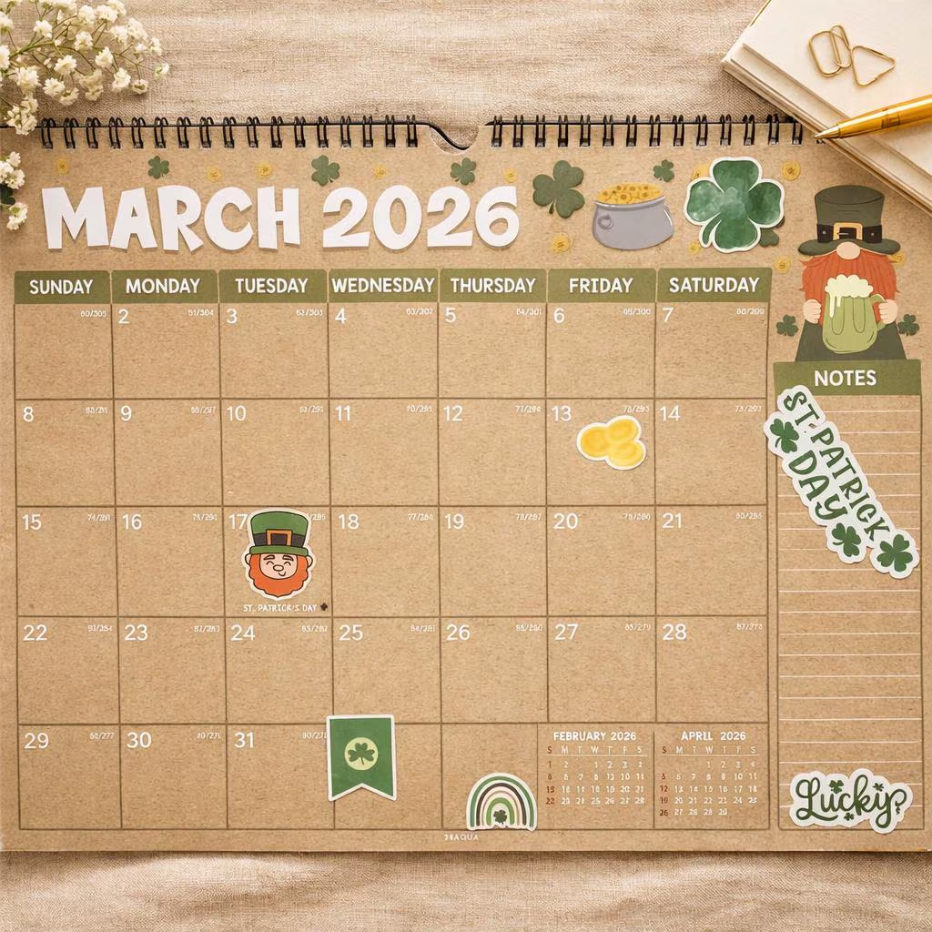 Calendar Holiday Sticker Sheet Set