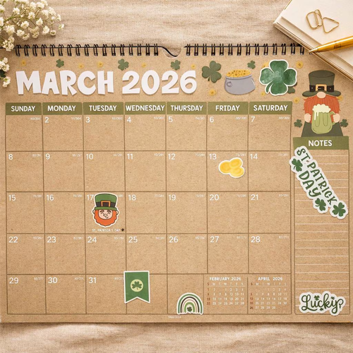 Calendar Holiday Sticker Sheet Set
