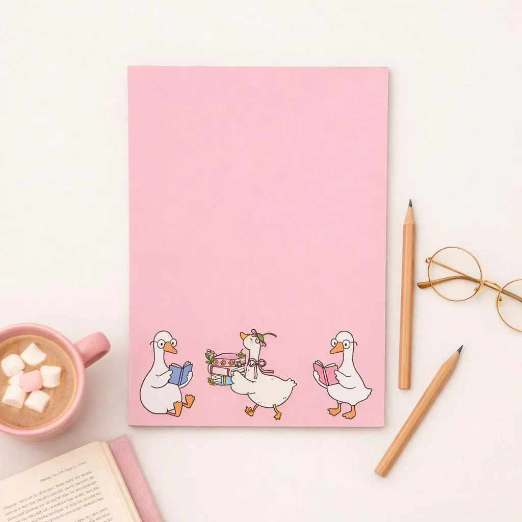 Bookish Goose Notepad