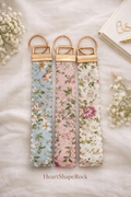 Floral Scallop Wristlet Key Fob