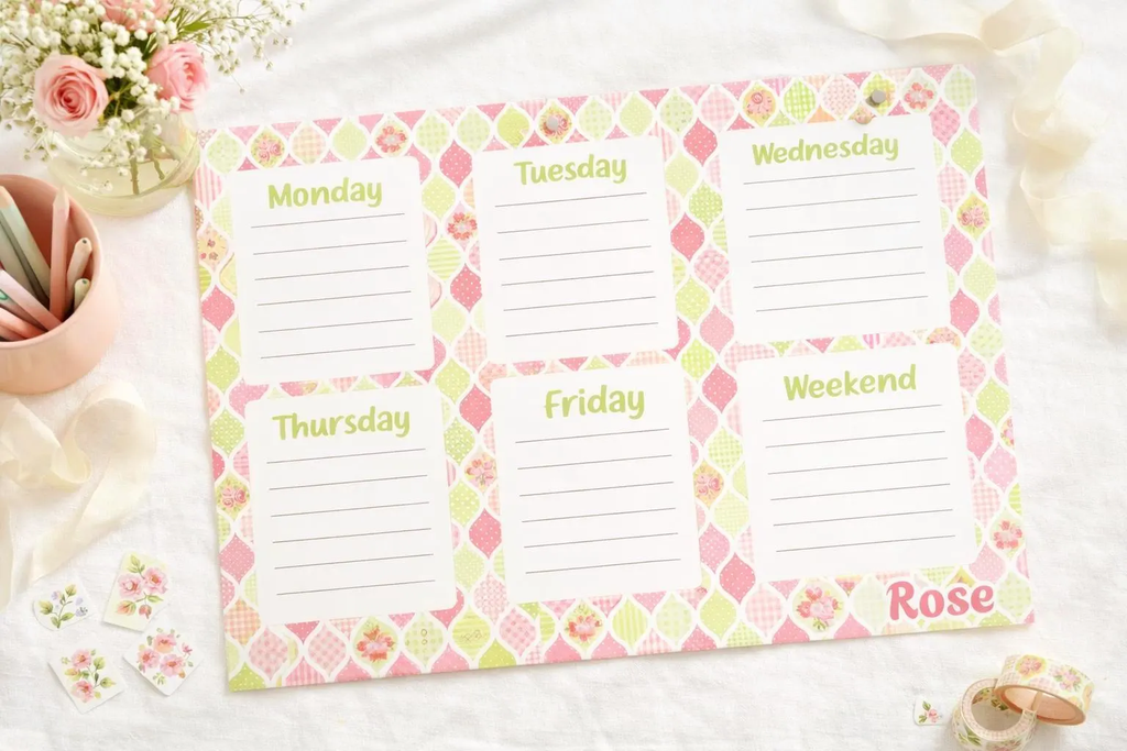 Personalized Weekly Planner Pad
