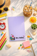 Personalized Teacher Notepad – Purple